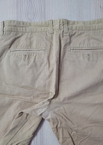 Bej Düğmeli Erkek  Pantolon - Görsel 5