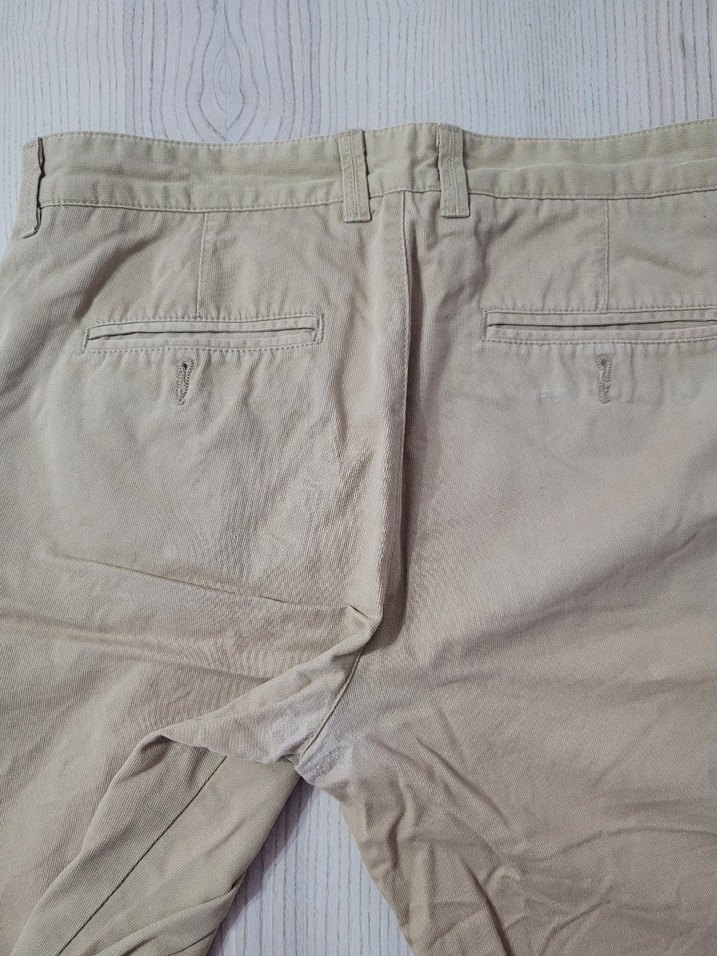 Bej Düğmeli Erkek  Pantolon - Görsel 5