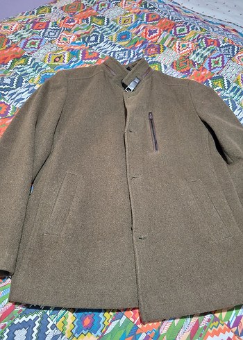 Erkek Kahverengi Yünlü Tokalı Kaban - Görsel 6