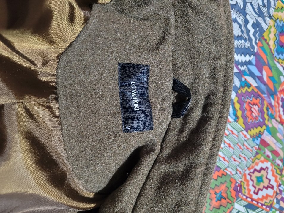 Erkek Kahverengi Yünlü Tokalı Kaban - Görsel 4