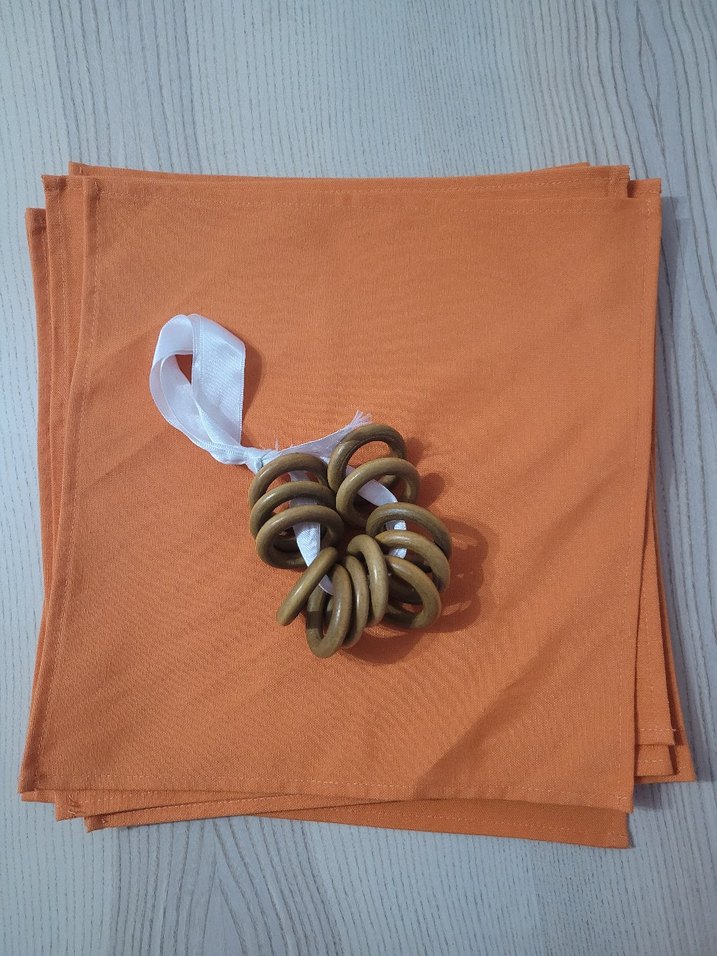 kumaş servis mendili ve halkası - Görsel 2