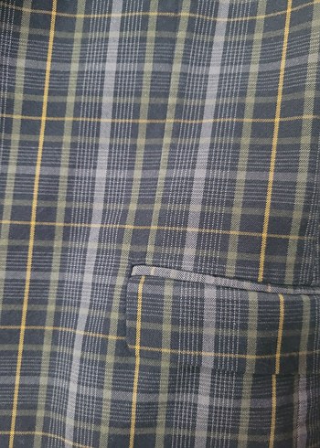 Erkek Çok Renkli Kareli Ceket - Görsel 5