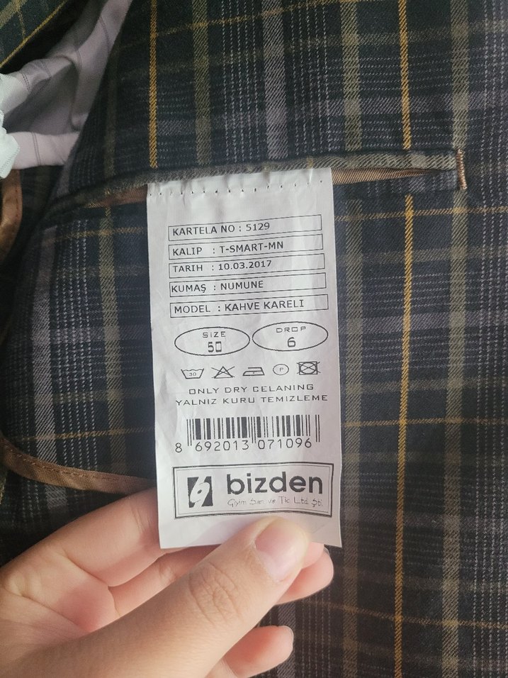 Erkek Çok Renkli Kareli Ceket - Görsel 4