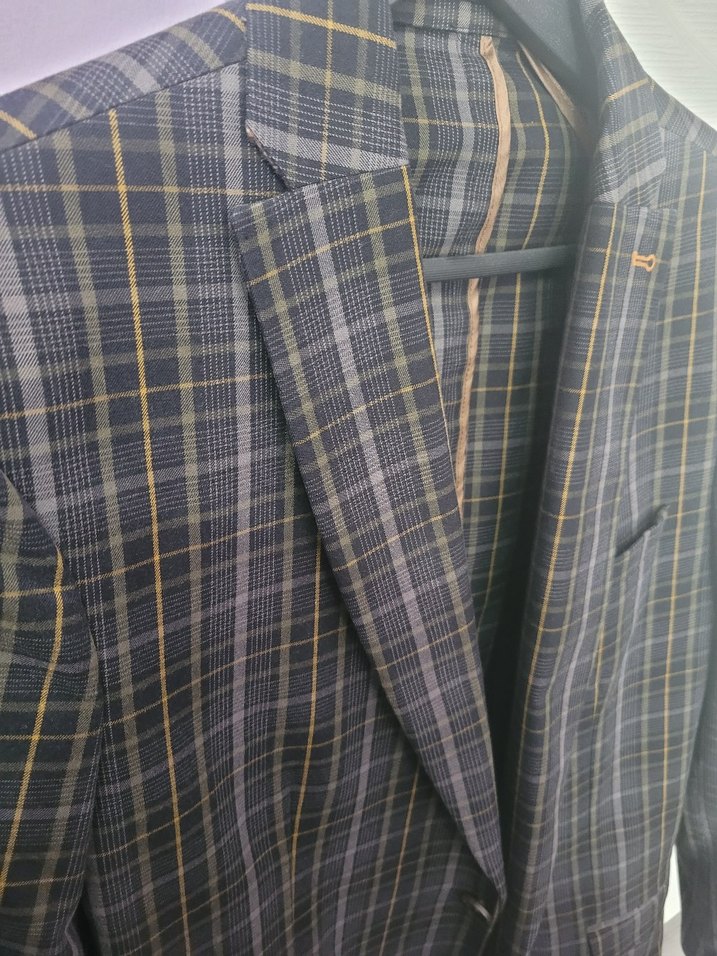 Erkek Çok Renkli Kareli Ceket - Görsel 2