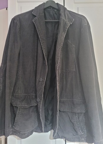 Gri Düğmeli Erkek Ceket - Görsel 2