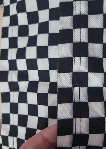 Siyah Beyaz damalı Kadın Çantası - Görsel 3