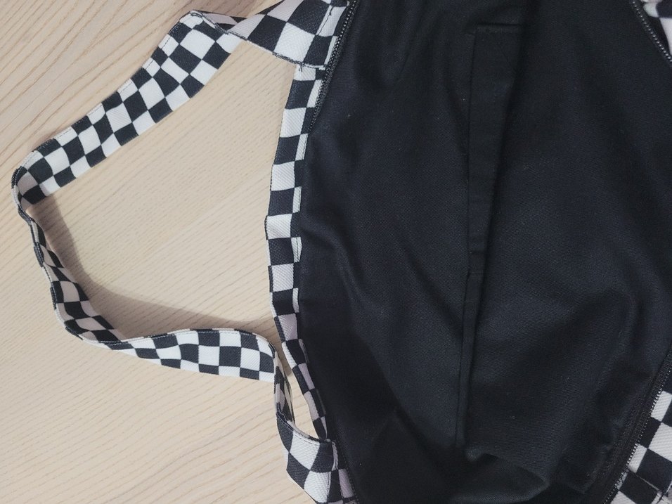 Siyah Beyaz damalı Kadın Çantası - Görsel 2