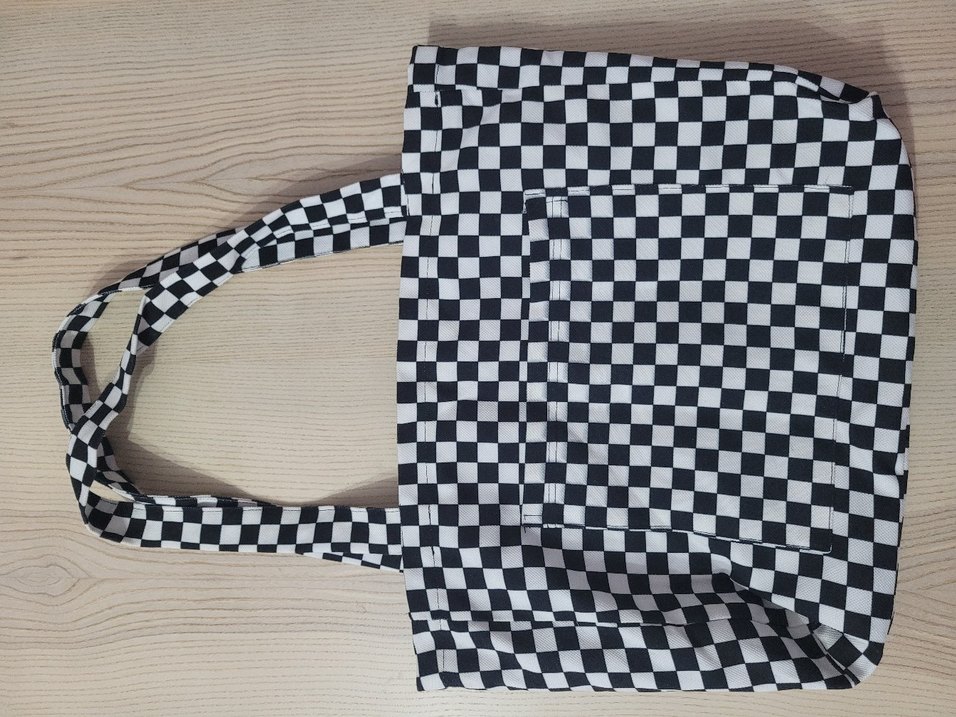 Siyah Beyaz damalı Kadın Çantası - Görsel 4