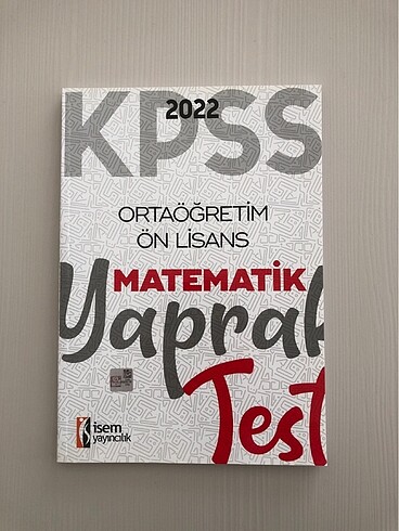 KPSS 2022 Önlisans Matematik Yaprak Test
