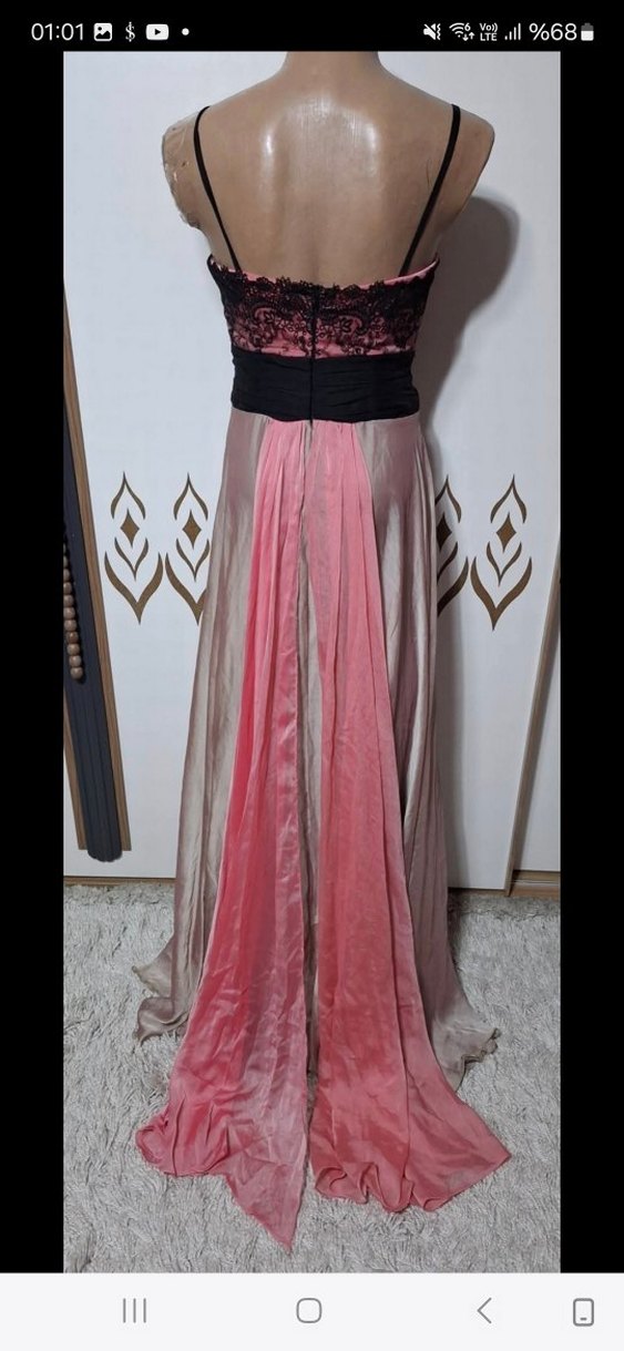 Drapeli Straplez Uzun Abiye Elbise - Görsel 2