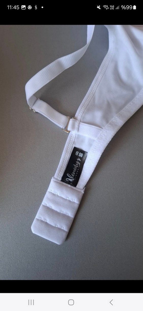 Beyaz Minimalist Sütyen - Görsel 2