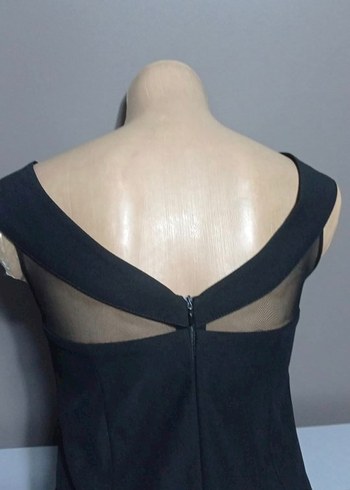 Siyah V Yaka Uzun Gotik Kadın Elbise - Görsel 5