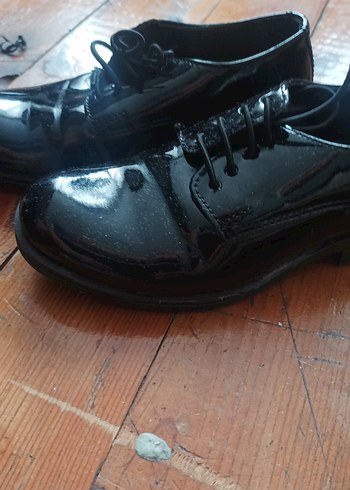 Siyah Rugan Klasik Ofis Ayakkabısı cocuk ayakkabisi - Görsel 2