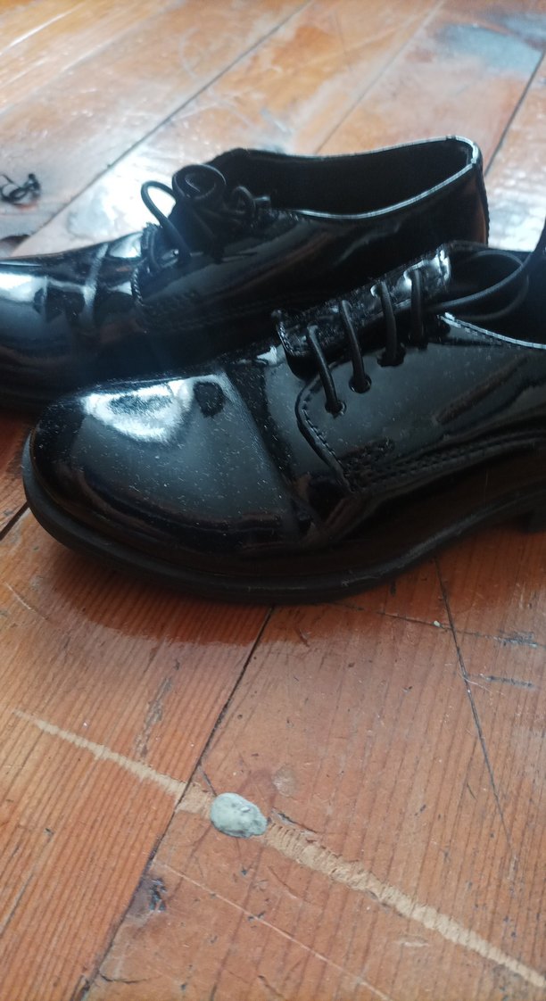 Siyah Rugan Klasik Ofis Ayakkabısı cocuk ayakkabisi - Görsel 2