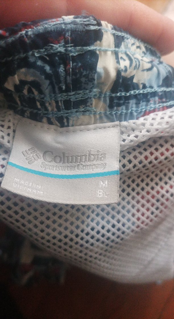 Düğmeli Gevşek Kesim Erkek Mavi Desenli Şort - Görsel 3