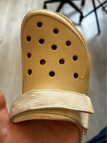 38 Beden ten rengi Renk Crocs Hiker X-Scape Clog Krem Rengi Terlik