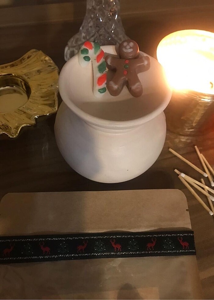 Yılbaşı Buhurdanlık Soya Mumu - Görsel 4