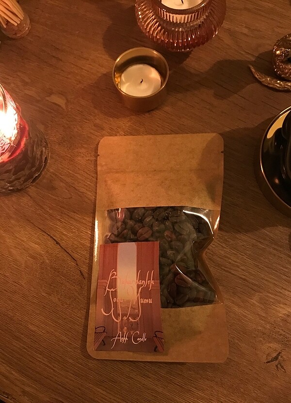 Kahve Çekirdeği Buhurdanlık Soya Mumu - Görsel 2
