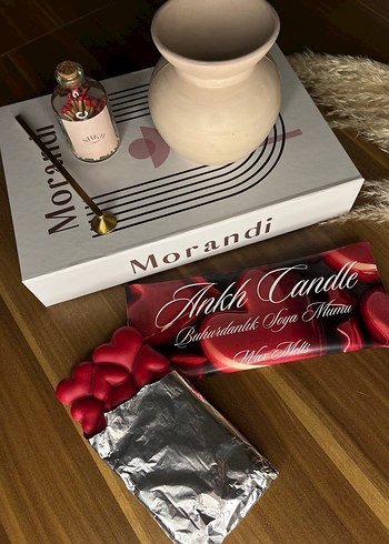 Kalpli Çikolata Buhurdanlık Soya Mumu - Görsel 2