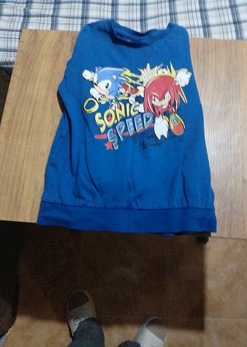 Erkek Çocuk Mavi Baskılı Sweatshirt - Görsel 6