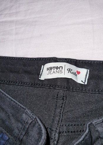Gri ve Mavi Kadın Denim Pantolon - Görsel 4