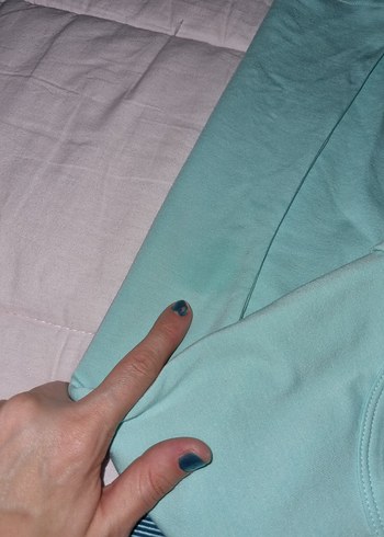 Mavi Düğmeli Kısa Kollu Erkek Pijama Takımı - Görsel 2