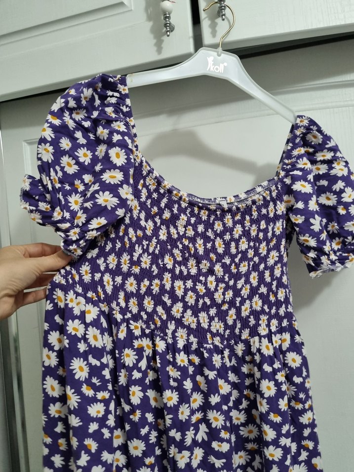 Bohem Çiçek Desenli Uzun Elbise - Görsel 5