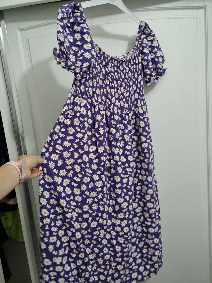 Bohem Çiçek Desenli Uzun Elbise - Görsel 4