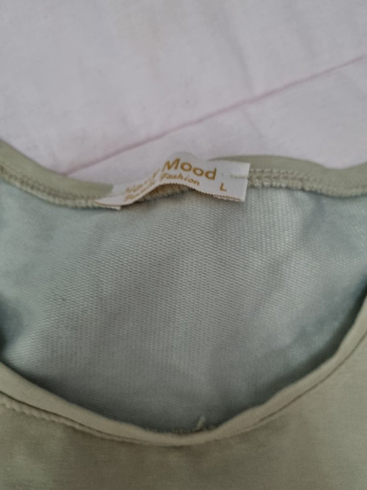 Gri Mini Hamile Keten Şort - Görsel 4