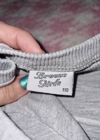 Çiçek Desenli Düğmeli Kız Elbisesi - Görsel 5