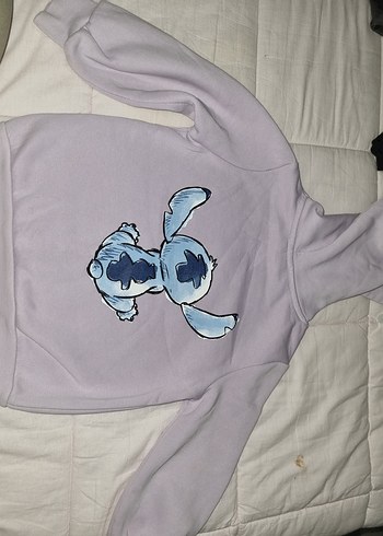 Düğmeli Gri Kız Sweatshirt - Görsel 5