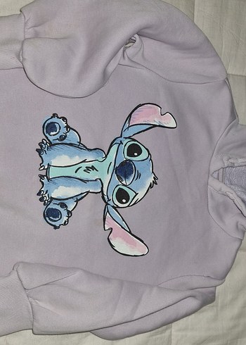 Düğmeli Gri Kız Sweatshirt - Görsel 2