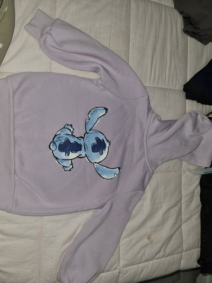 Düğmeli Gri Kız Sweatshirt - Görsel 4