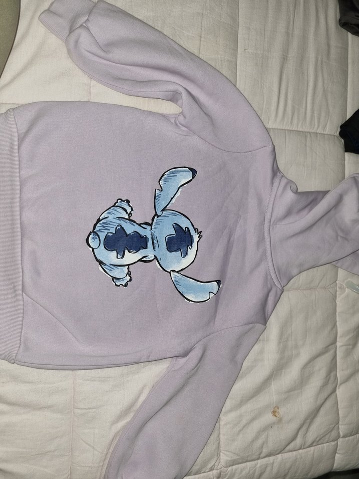 Düğmeli Gri Kız Sweatshirt - Görsel 5