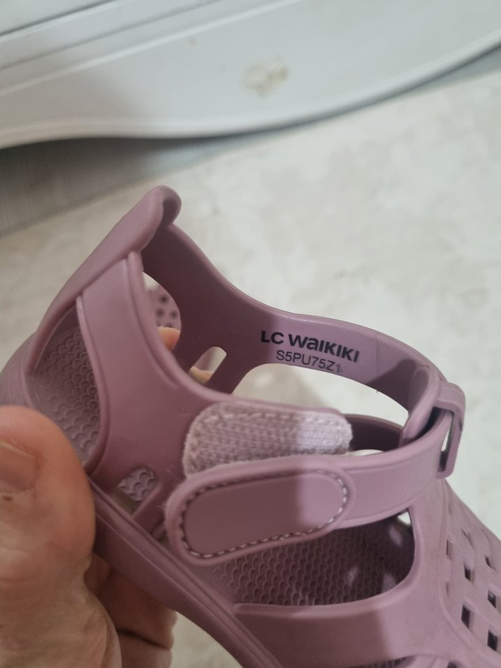 Mor Pastel Kız Çocuk Terlikleri Tokalı - Görsel 3