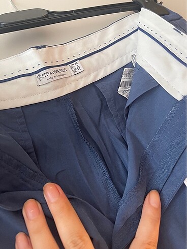 38 Beden mavi Renk Etiketli stradivarius palazzo