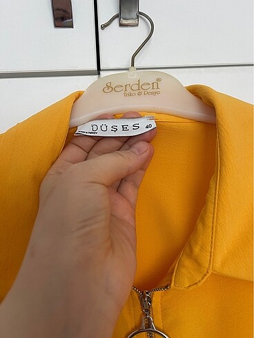 40 Beden sarı Renk Gömlek