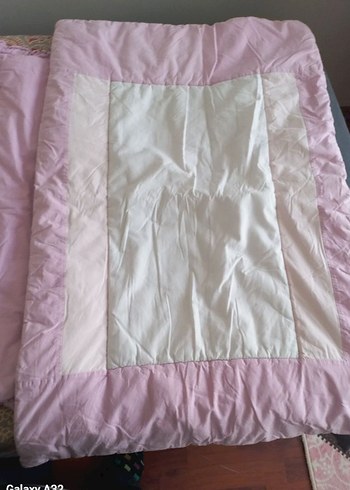 Nakışlı Pembe Çocuk Uyku beşik Seti - Görsel 3