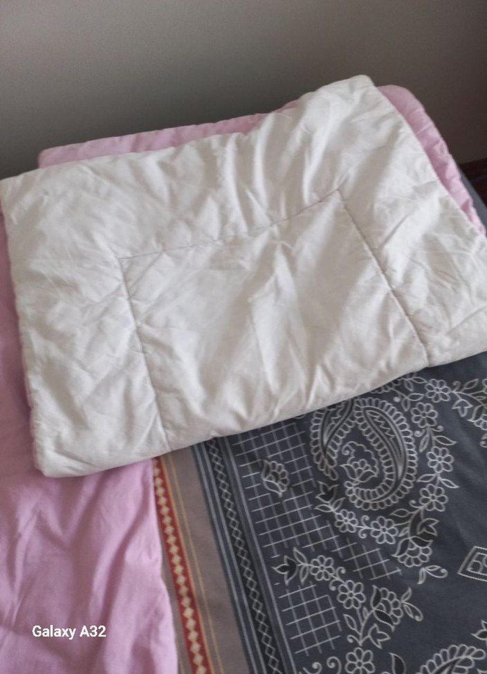 Nakışlı Pembe Çocuk Uyku beşik Seti - Görsel 4