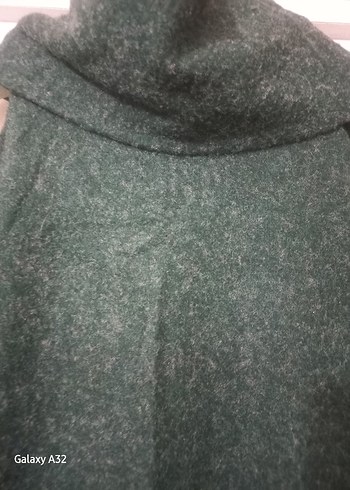 yesil Yün Uzun Kollu Yüksek Yakalı Triko tunik - Görsel 3