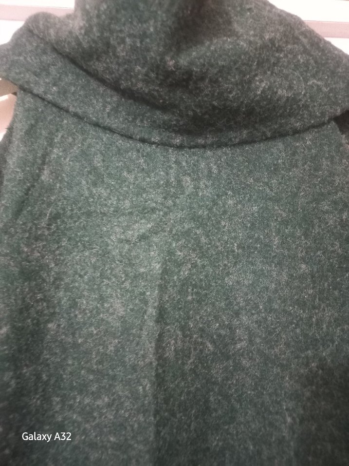 yesil Yün Uzun Kollu Yüksek Yakalı Triko tunik - Görsel 3