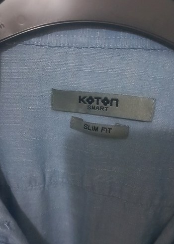 Koton Slim Fit mavi Erkek Badge - Görsel 5