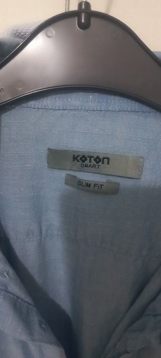 Koton Slim Fit mavi Erkek Badge - Görsel 5