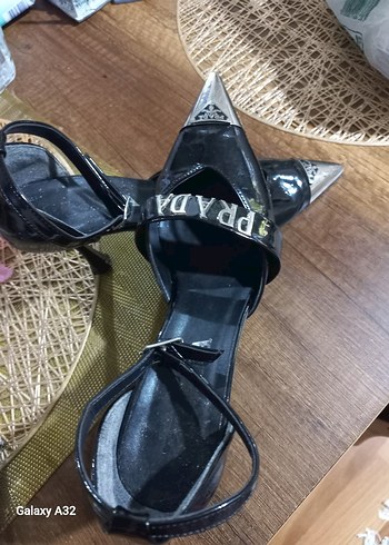 siyah orjinal parada ince Topuklu Kadın Ayakkabı