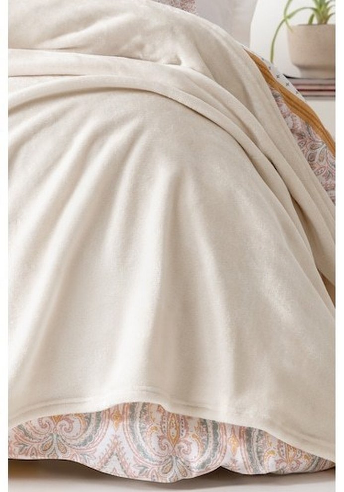 Yataş battaniye krem renk - Görsel 3