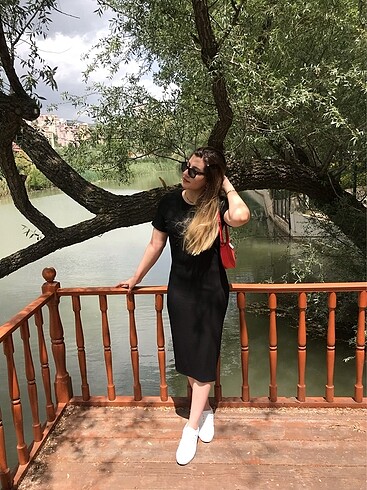 Siyah Elbise - Görsel 6