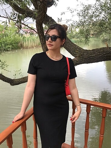 Siyah Elbise - Görsel 7