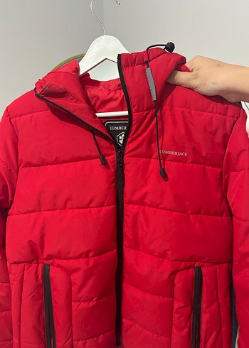 Kırmızı Fermuarlı Kadın Kışlık Mont - Görsel 2