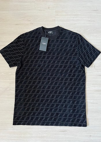Fendi Siyah Baskılı Erkek Tişört