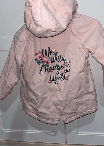 Kız Çocuk Pembe Fermuarlı Mont - Görsel 3